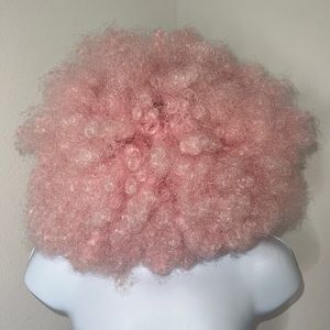 🔹 Pink Costume Afro Wig